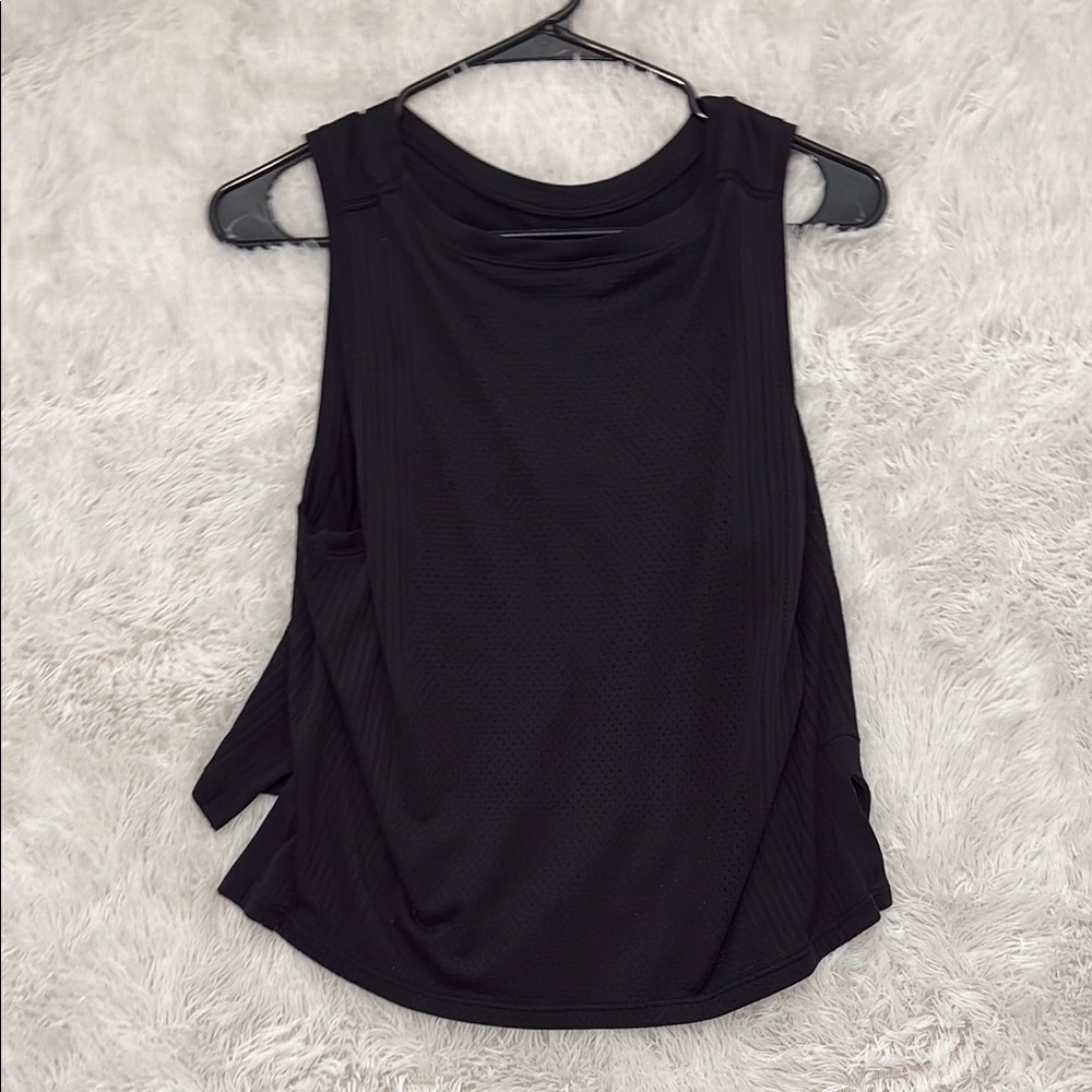 Lululemon Athletica Black Asymmetrical Muscle Tee